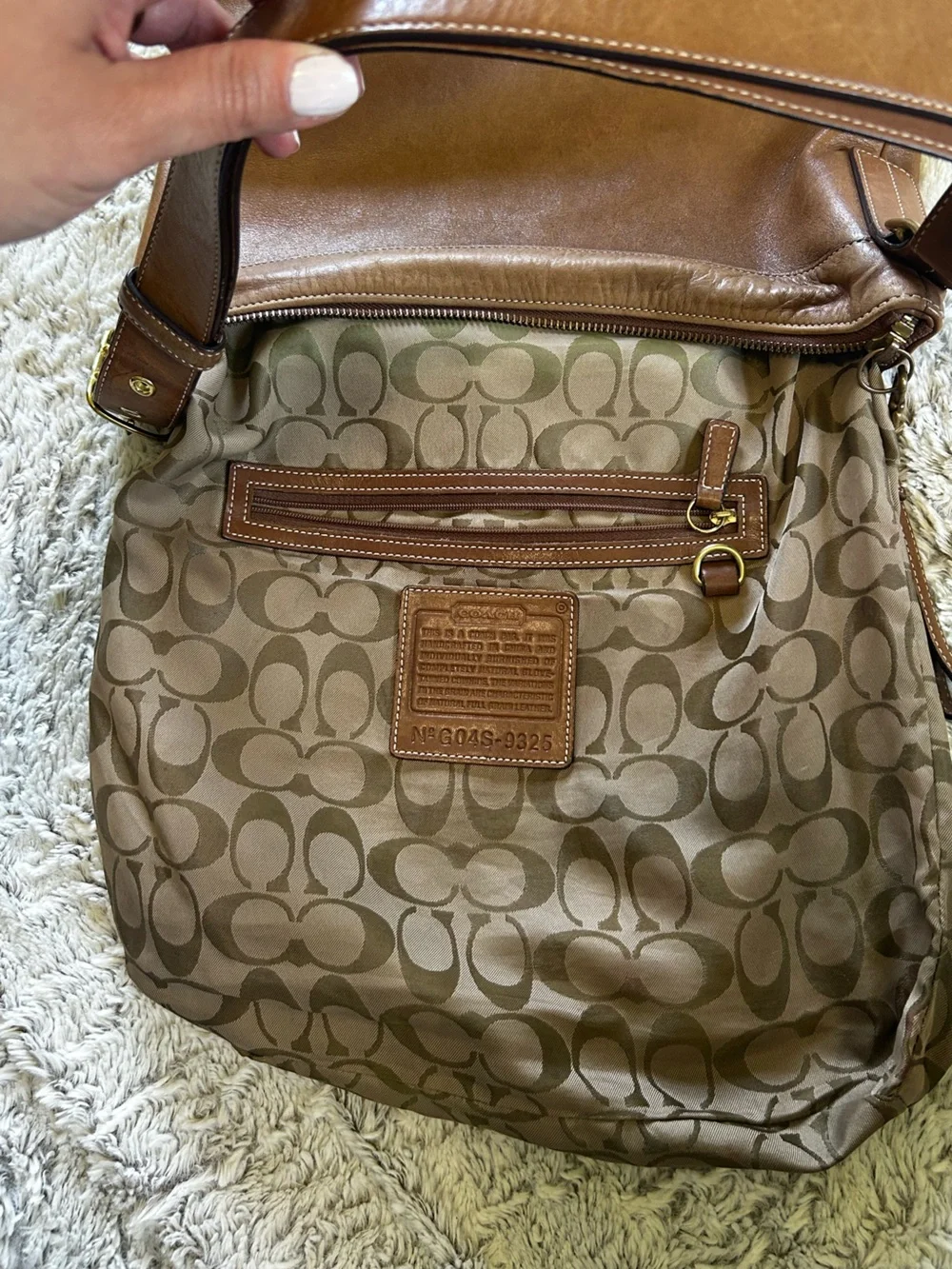Coach Vintage Legacy Slim Adjustable Strap Shoulder/Crossbody Cognac Leather Bag